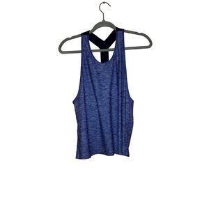 Under armour blue heather activewear tank top no size compares to medium